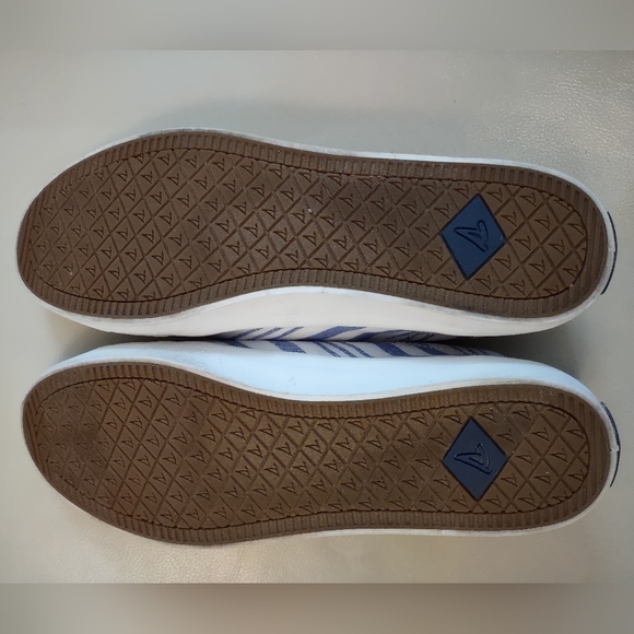 Sperry Women's Seacycle Crest Vibe Striped Blue Sneaker Size 9.5 - Picture 6 of 7